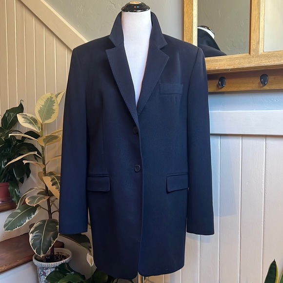 Neiman Marcus 100% Cashmere Black Blazer Louis Dell’ Olio Made in Italy - Picture 12 of 13